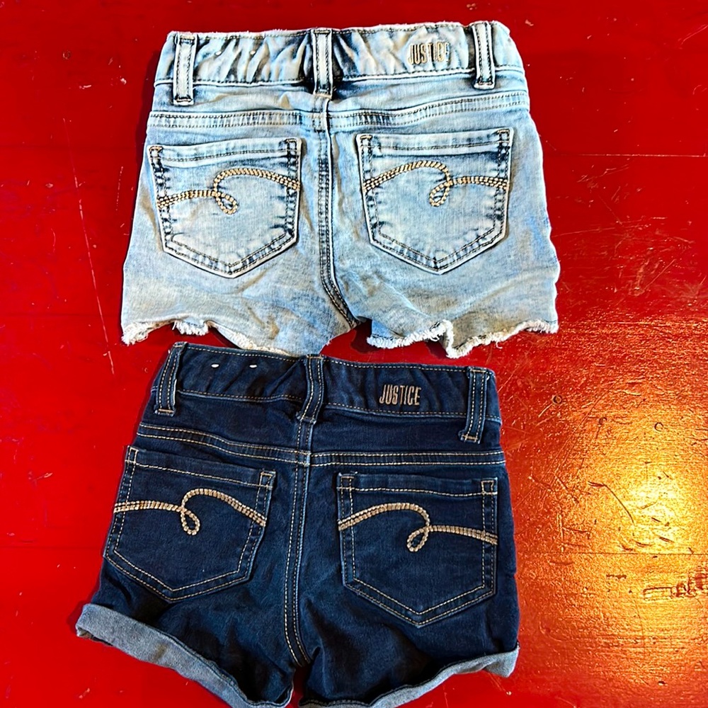 Justice Jean shorts girls size 7